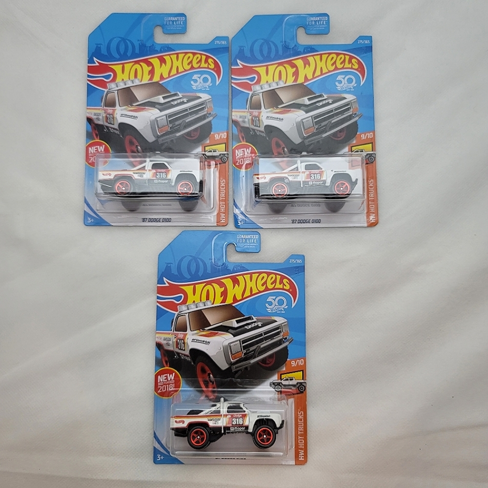 Hot Wheels 50th Anniversary '87 Dodge D100
